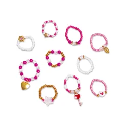 Janod 10 Bagues En Perles Lovely A Créer* Collection