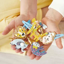 Janod 6 Barrettes Exotic Animals à Créer* Collection 