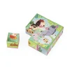 Janod 9 Cubes Animaux De La Ferme* Tracteurs & Animaux De La Ferme|Cubes & Pyramides