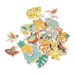 Janod 24 Magnets Tropicaux Tropik* Tableaux, Ardoises & Magnets