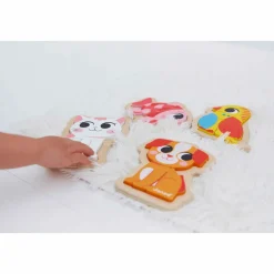 Janod 4 puzzles Evolutifs Animaux de Compagnie* Puzzles En Bois Premier Âge|Puzzles En Bois Premier Âge