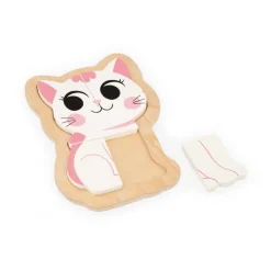 Janod 4 puzzles Evolutifs Animaux de Compagnie* Puzzles En Bois Premier Âge|Puzzles En Bois Premier Âge