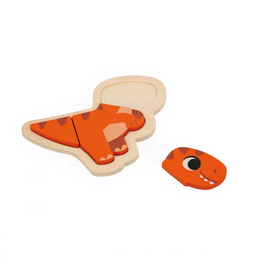Janod 4 Puzzles Evolutifs Dino* Puzzles En Bois Premier Âge|Puzzles En Bois Premier Âge