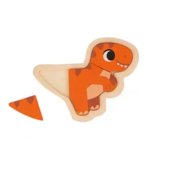 Janod 4 Puzzles Evolutifs Dino* Puzzles En Bois Premier Âge|Puzzles En Bois Premier Âge