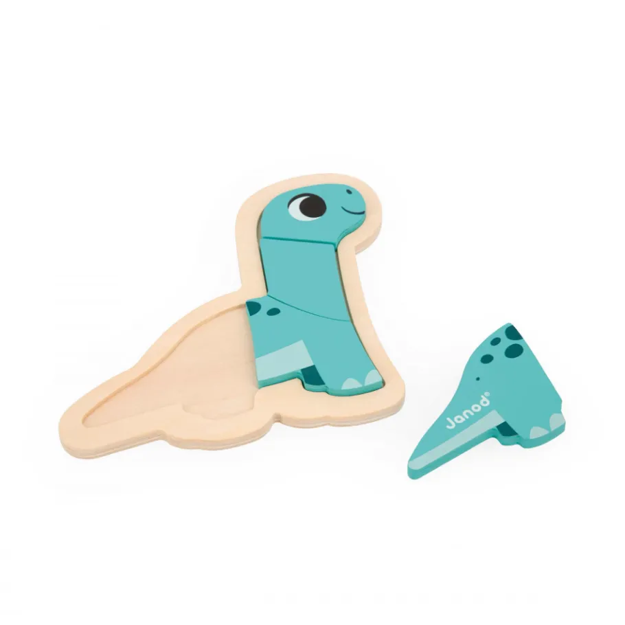 Janod 4 Puzzles Evolutifs Dino* Puzzles En Bois Premier Âge|Puzzles En Bois Premier Âge