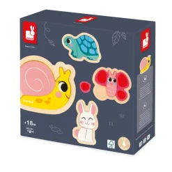 Janod 4 Puzzles Evolutifs Jardin* Puzzles En Bois Premier Âge|Puzzles En Bois Premier Âge
