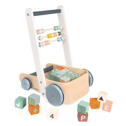 Janod ABC Buggy Sweet Cocoon (bois)* Cubes & Pyramides|Jouets À Bascule, Porteurs & Chariots