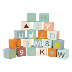 Janod ABC Buggy Sweet Cocoon (bois)* Cubes & Pyramides|Jouets À Bascule, Porteurs & Chariots