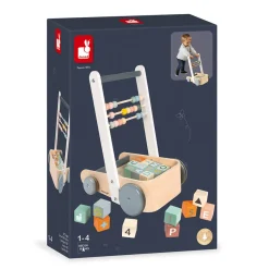 Janod ABC Buggy Sweet Cocoon (bois)* Cubes & Pyramides|Jouets À Bascule, Porteurs & Chariots