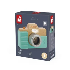 Janod Appareil Photo Sonore et Lumineux Bleu* Imitation Métiers|Jouets Musicaux