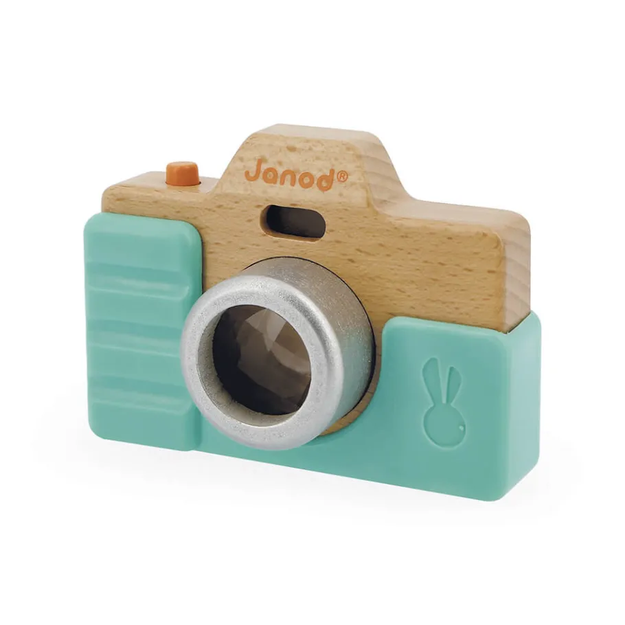 Janod Appareil Photo Sonore et Lumineux Bleu* Imitation Métiers|Jouets Musicaux