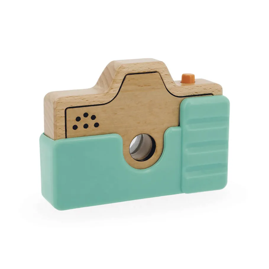 Janod Appareil Photo Sonore et Lumineux Bleu* Imitation Métiers|Jouets Musicaux