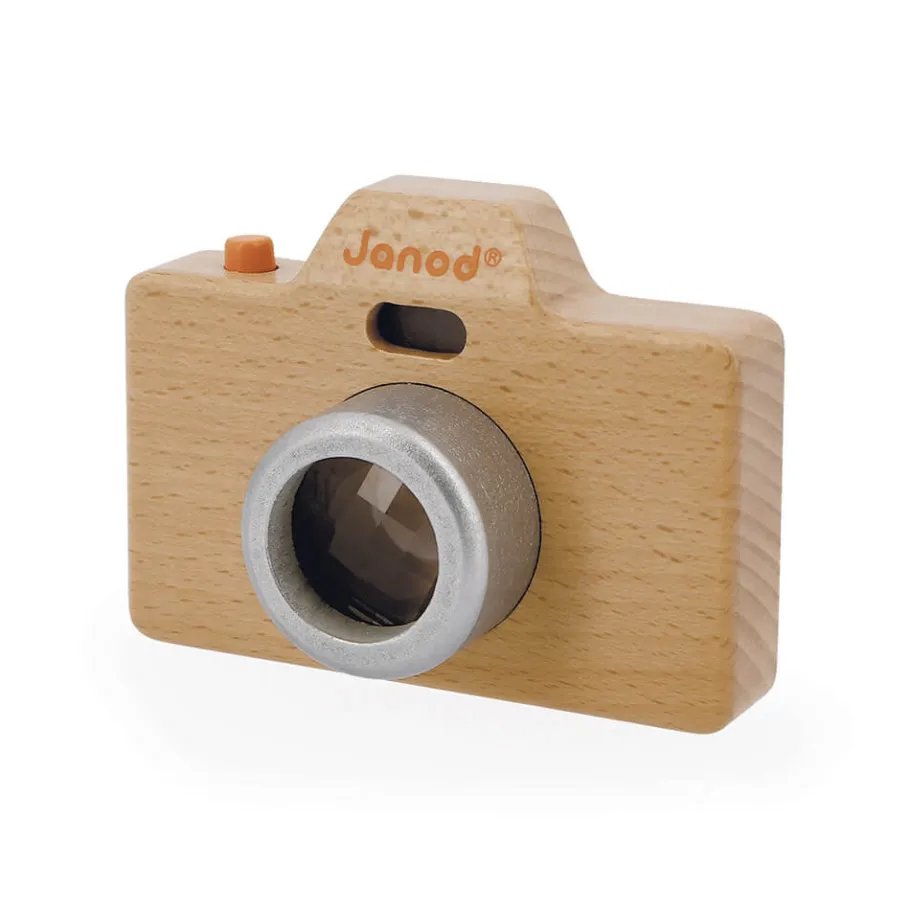 Janod Appareil Photo Sonore et Lumineux Bleu* Imitation Métiers|Jouets Musicaux