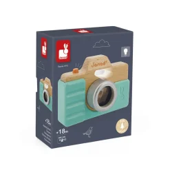 Janod Appareil Photo Sonore et Lumineux Bleu* Imitation Métiers|Jouets Musicaux