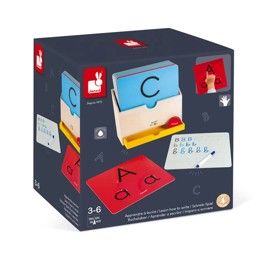 Janod Apprendre à Ecrire - Essentiel (bois)* Jeux Éducatifs Primaire|Jeux Éducatifs Chiffres & Lettres
