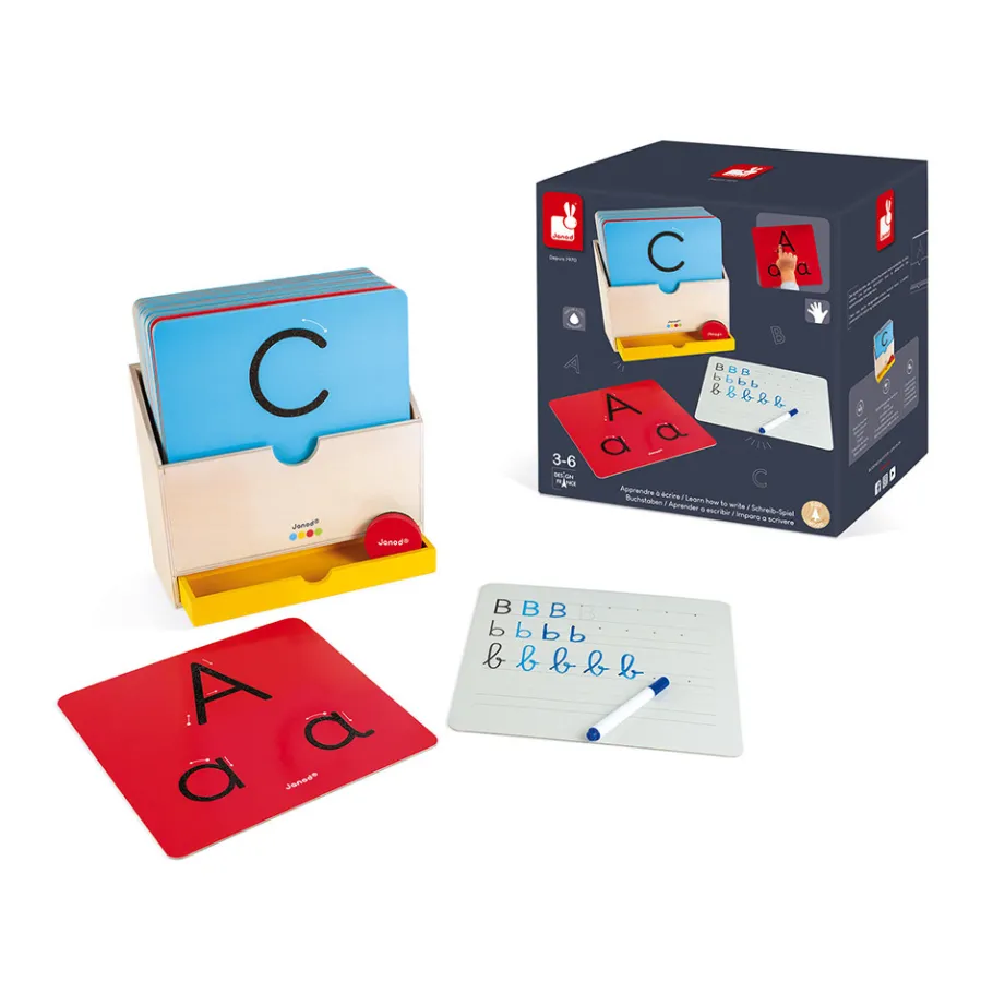 Janod Apprendre à Ecrire - Essentiel (bois)* Jeux Éducatifs Primaire|Jeux Éducatifs Chiffres & Lettres