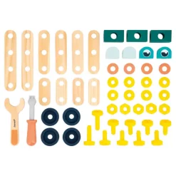Janod Baril Brico'Kids 50 pièces (bois)* Établis, Outils & Bricolage