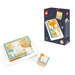 Janod Barquette 6 Cubes Pure (bois)* Cubes & Pyramides
