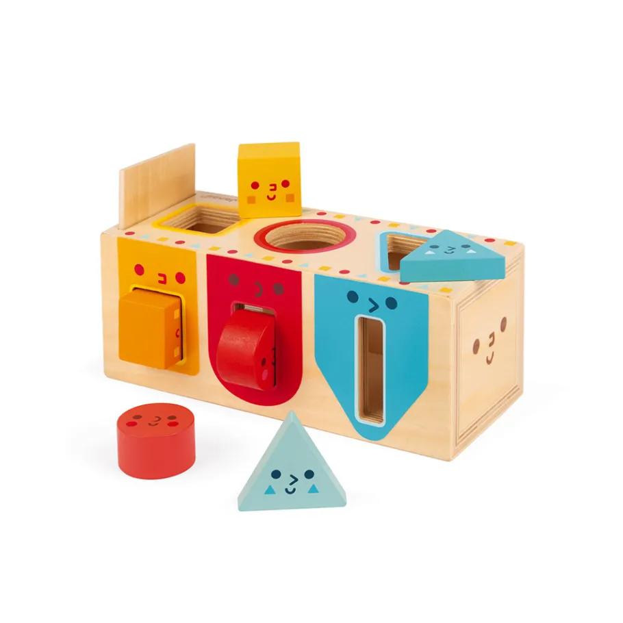 Janod Boite à Formes Géométriques (bois)* Jeux Éducatifs Maternelle|Formes & Couleurs