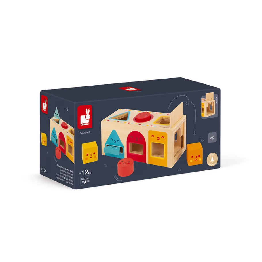 Janod Boite à Formes Géométriques (bois)* Jeux Éducatifs Maternelle|Formes & Couleurs