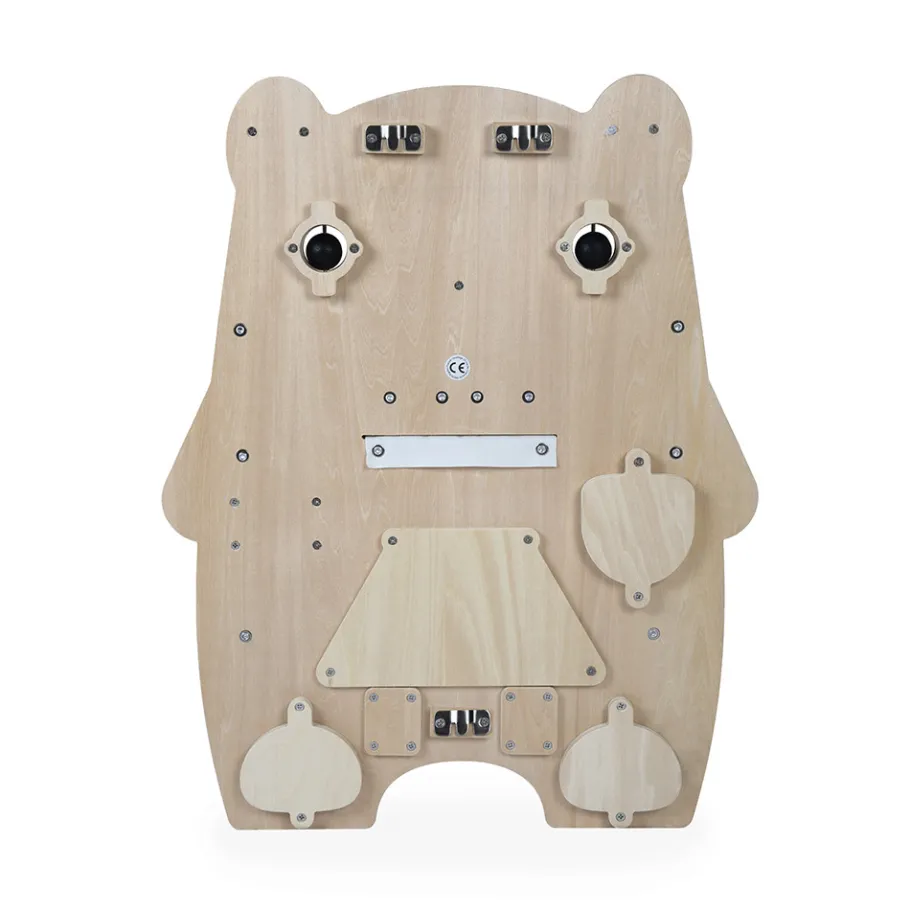 Janod Busy-board Ourson en bois Pure* Bouliers, Loopings & Panneaux D'Activités|Manipulation & Encastrement