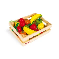 Janod Cagette de 12 fruits (bois)* Cuisines, Dinettes & Marchandes