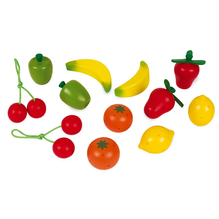 Janod Cagette de 12 fruits (bois)* Cuisines, Dinettes & Marchandes