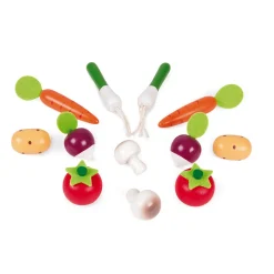 Janod Cagette de 12 légumes (bois)* Cuisines, Dinettes & Marchandes