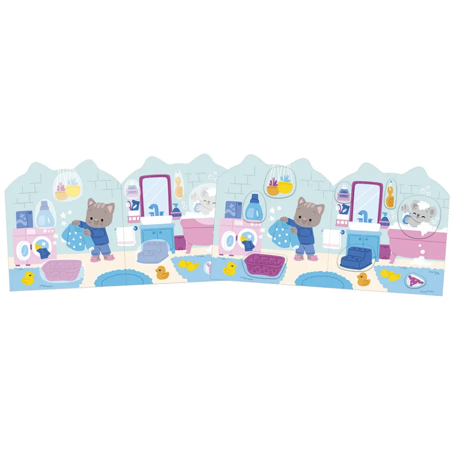 Janod Cahier de Stickers et Décors La Maison* Mosaïques & Gommettes