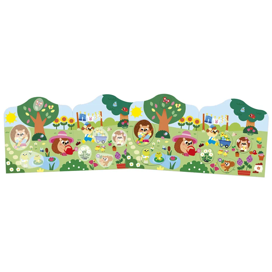 Janod Cahier de Stickers et Décors Le Jardin* Mosaïques & Gommettes