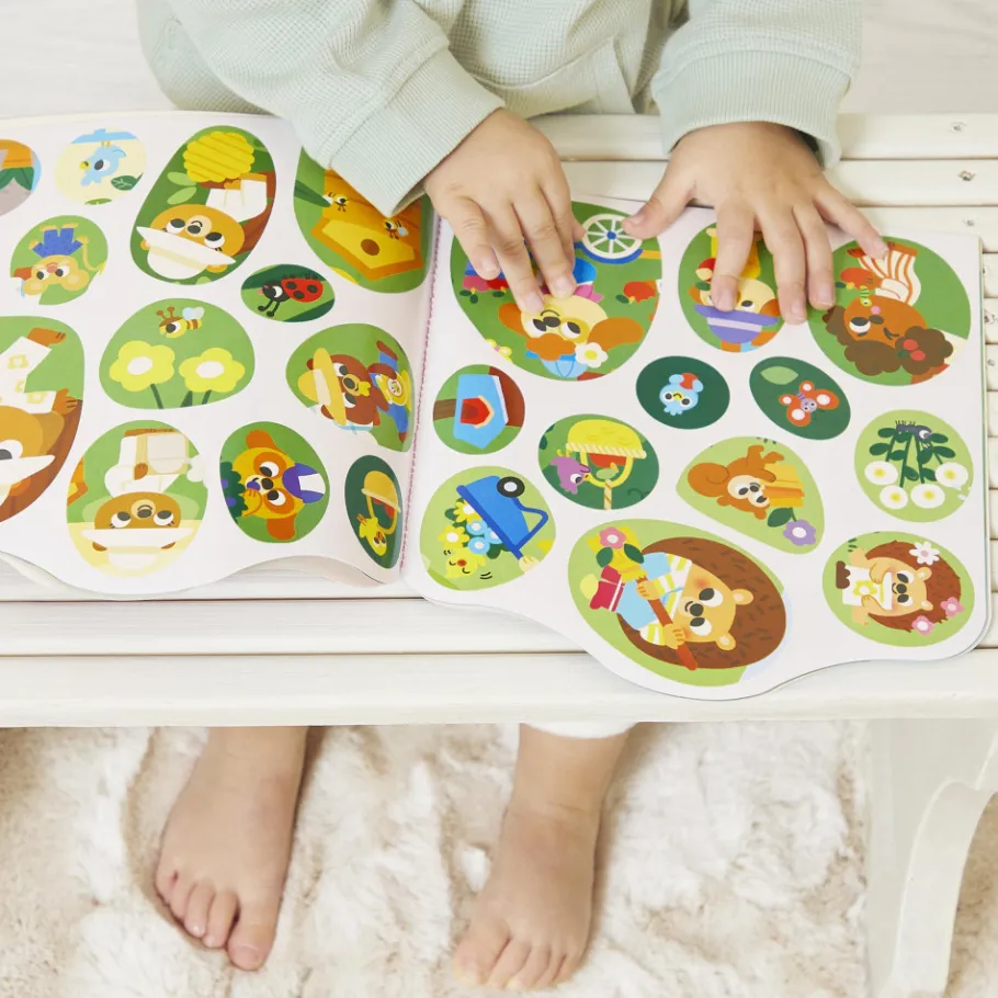 Janod Cahier de Stickers et Décors Le Jardin* Mosaïques & Gommettes