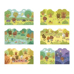 Janod Cahier de Stickers et Décors La Forêt* Mosaïques & Gommettes