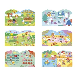 Janod Cahier de Stickers et Décors La Campagne* Mosaïques & Gommettes