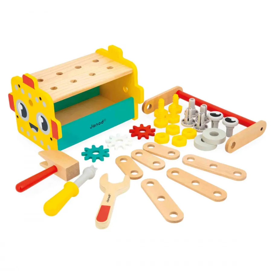 Janod Caisse à Outils Robot Brico'Kids* Établis, Outils & Bricolage