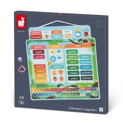 Janod Calendrier Magnétique - Espagnol* Jeux Éducatifs Primaire|Jeux Éducatifs Maternelle