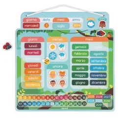 Janod Calendrier Magnétique - Italien* Jeux Éducatifs Primaire|Jeux Éducatifs Maternelle