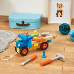 Janod Camion de bricolage (bois)* Véhicules, Garages & Voitures|Établis, Outils & Bricolage
