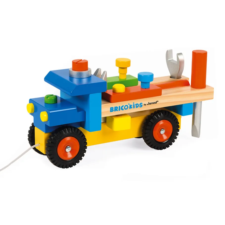Janod Camion de bricolage (bois)* Véhicules, Garages & Voitures|Établis, Outils & Bricolage
