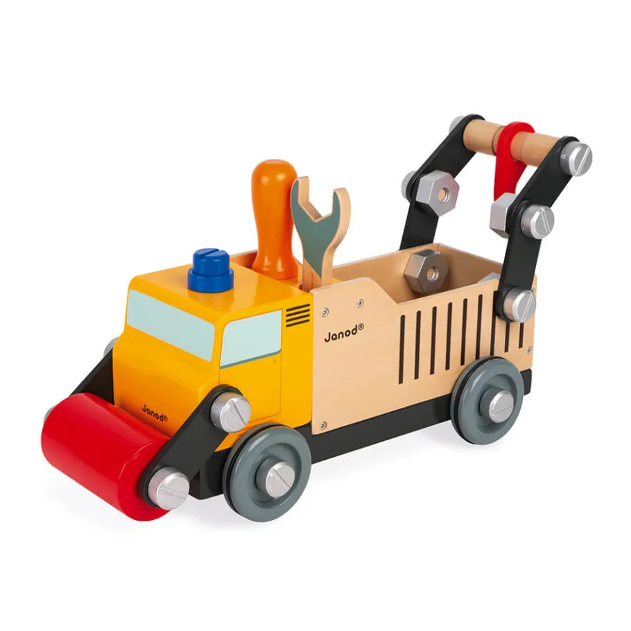 Janod Camion de chantier Brico'kids* Véhicules, Garages & Voitures|Établis, Outils & Bricolage
