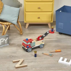 Janod Camion de pompiers Brico'kids* Véhicules, Garages & Voitures|Établis, Outils & Bricolage