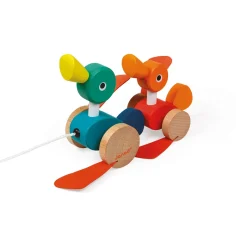 Janod Canard Family à promener (bois)* Jouets À Promener & À Pousser
