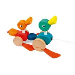 Janod Canard Family à promener (bois)* Jouets À Promener & À Pousser