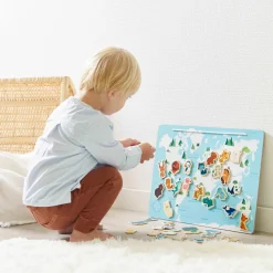 Janod Carte Monde Magnétique Minikids* Jeux Éducatifs Maternelle|Jeux Éducatifs Science & Géographie