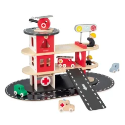 Janod Caserne de Pompiers Bolid* Véhicules, Garages & Voitures|Caserne & Véhicules De Pompiers
