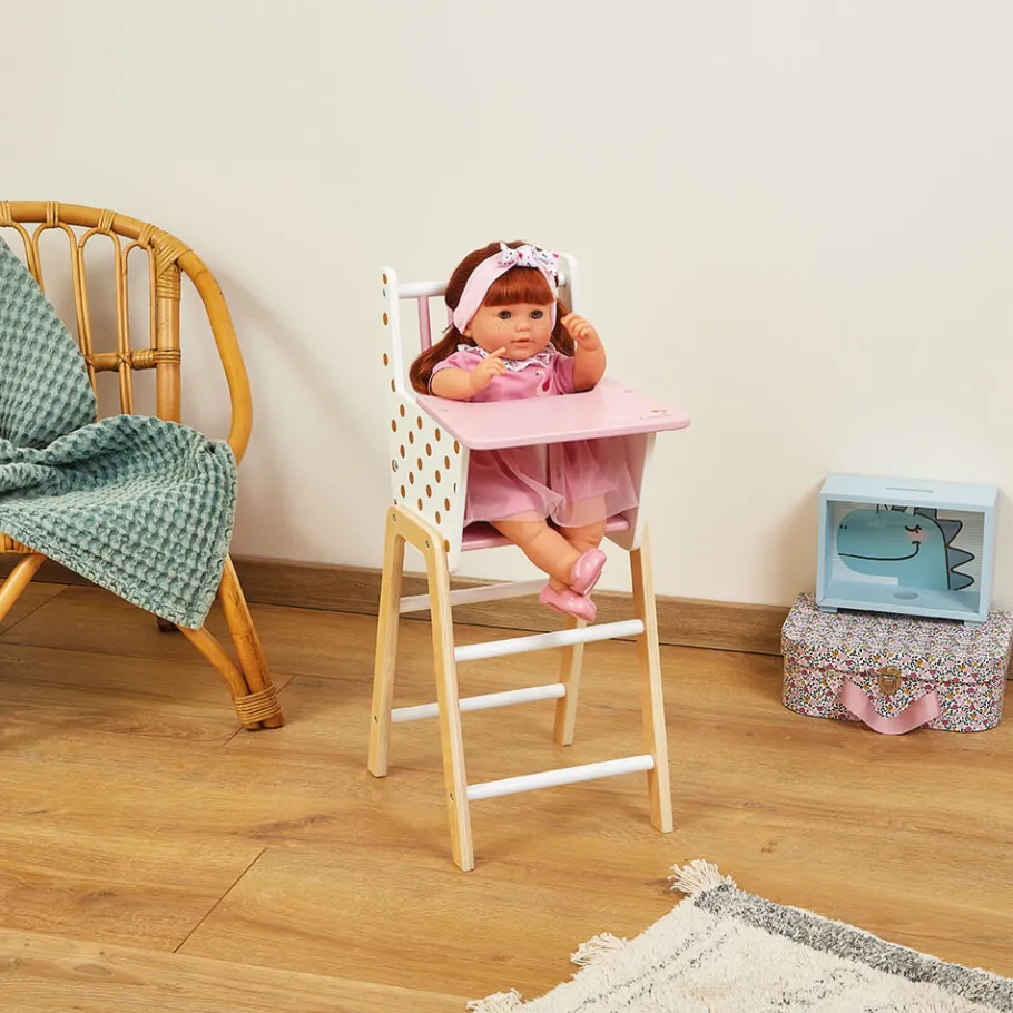Janod Chaise Haute Candy Chic (bois)* Accessoires Poupons, Poupées & Ménage