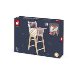 Janod Chaise Haute Candy Chic (bois)* Accessoires Poupons, Poupées & Ménage