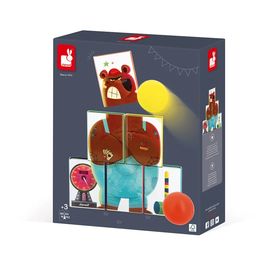 Janod Chamboule-tout Monsieur Ours* Sports & Activités D'Extérieur|Jeux De Lancer
