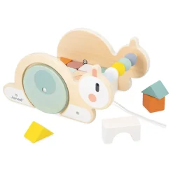 Janod Chariot de Cubes Escargot Sweet Cocoon* Jouets À Promener & À Pousser