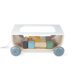 Janod Chariot de Cubes Sweet Cocoon (bois)* Formes & Couleurs|Cubes & Pyramides