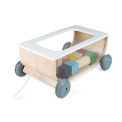 Janod Chariot de Cubes Sweet Cocoon (bois)* Formes & Couleurs|Cubes & Pyramides